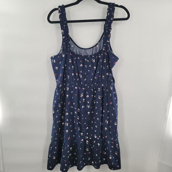 Banana Republic Factory Ruffle Fit-and-Flare Dress Size L NWT - Picture 3 of 6